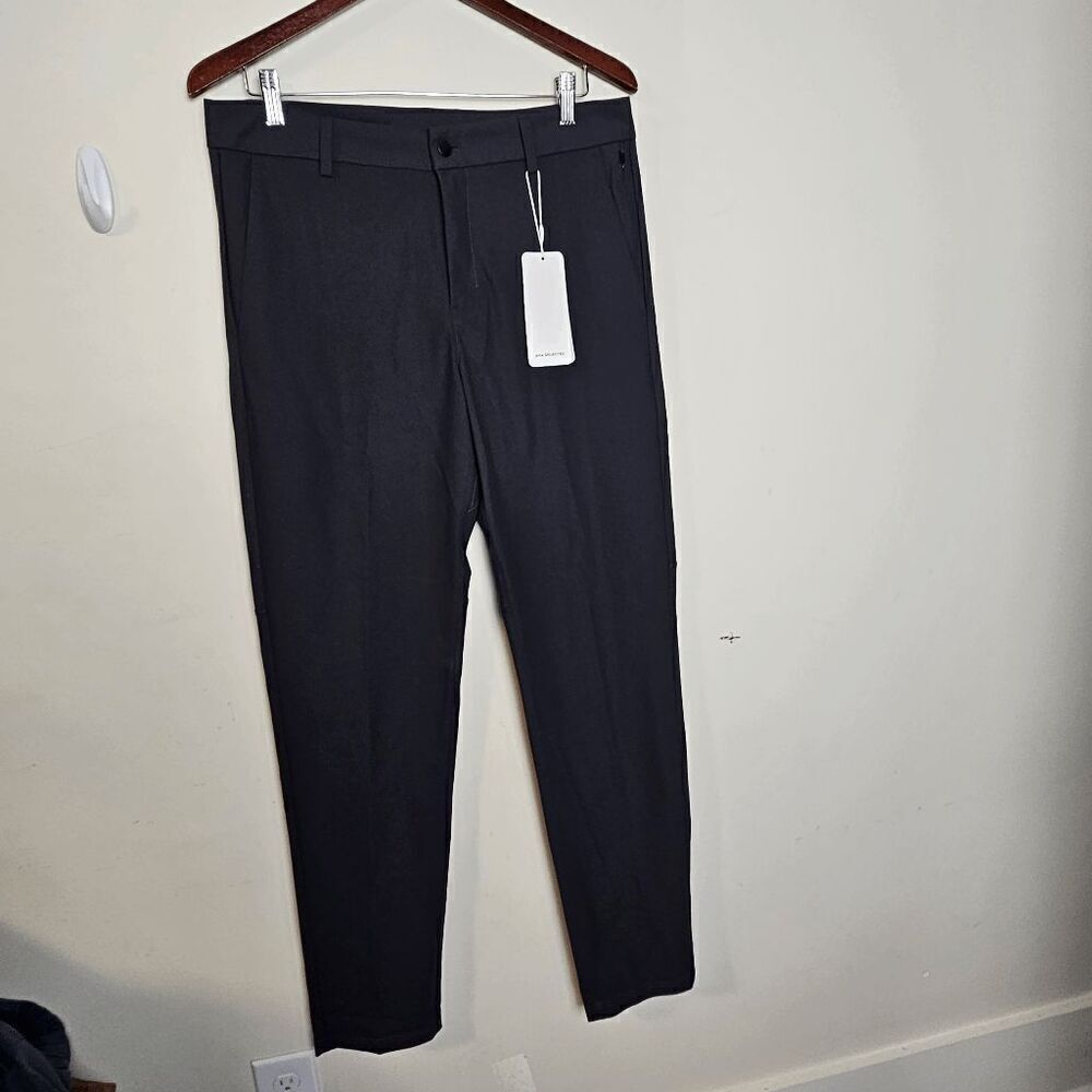 AHA Active Performance Chino Pants Men's NWT Black Size 32T Charcoal Grey